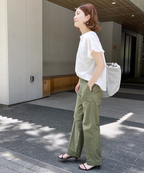 「Spick & Span」 半袖ブラウス FREE ネイビー レディース_画像5