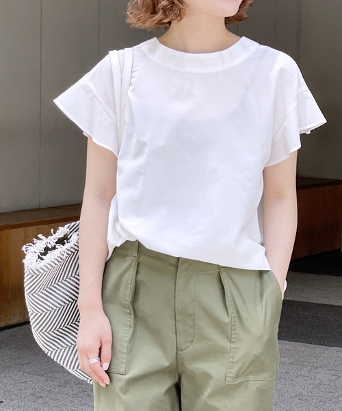 「Spick & Span」 半袖ブラウス FREE ネイビー レディース_画像8