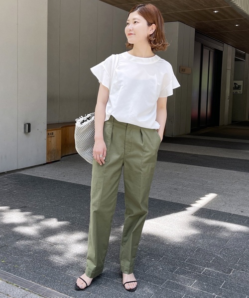 「Spick & Span」 半袖ブラウス FREE ネイビー レディース_画像9