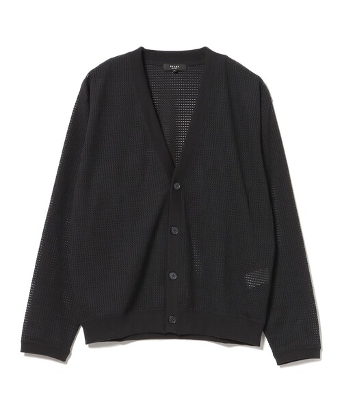 メッシュスリーブカーディガン(ブラック) BEAMS HEART（ビームス ハート） カーディガン 「5/21値下げ