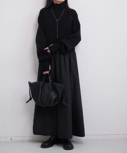 「MAISON DE THERESE」 ドッキングワンピース FREE ネイビー レディース_画像5