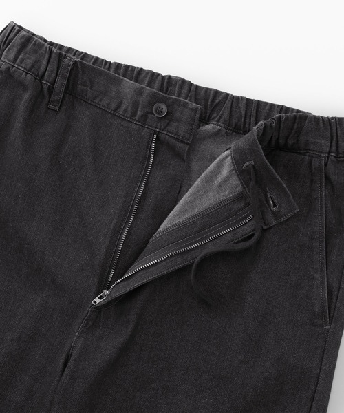無印良品（MUJI） ジーンズ 紳士 洗いざらしデニムイージーパンツ 黒