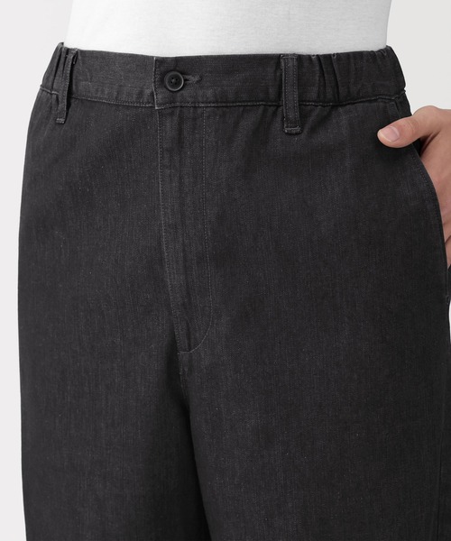 無印良品（MUJI） ジーンズ 紳士 洗いざらしデニムイージーパンツ 黒