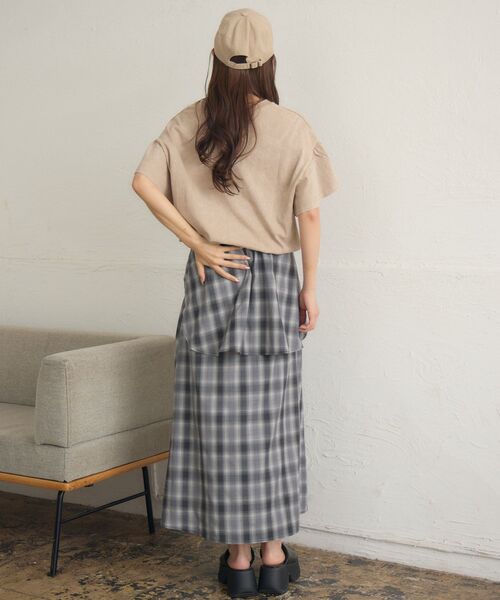 「RETRO GIRL」 フレアスカート FREE ブラウン レディース_画像5