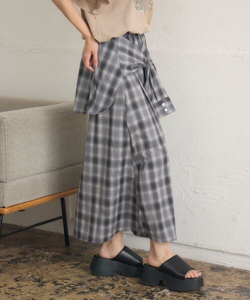 「RETRO GIRL」 フレアスカート FREE ブラウン レディース_画像8