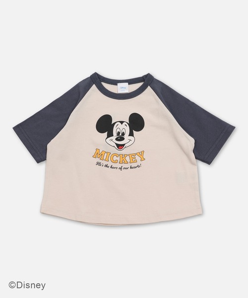 希少 70s Disney　ディズニー　ミッキーマウス　ラグラン Tシャツ Disney（ディズニー） tシャツ 「ディズニー」ミッキーマウス/ラグラン
