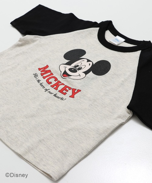 Disney（ディズニー） tシャツ 「ディズニー」ミッキーマウス/ラグラン