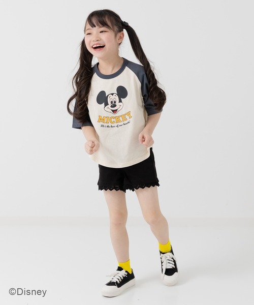 Disney（ディズニー） tシャツ 「ディズニー」ミッキーマウス/ラグラン