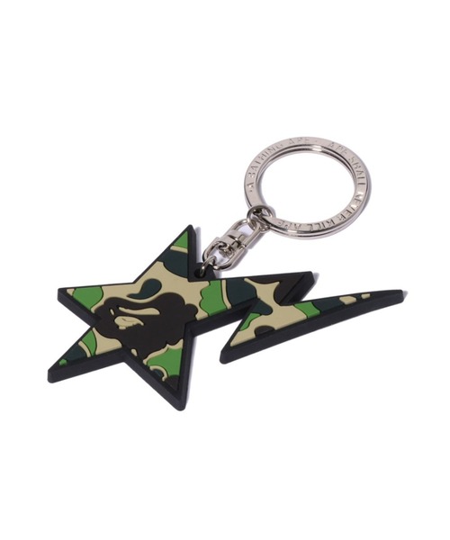 A BATHING APE スター カラビナ 未開封 エイプ キーホルダー A BATHING APE（アベイシングエイプ） キーホルダー ABC CAMO STA