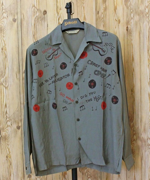 Schott N.Y.C（ショット） シャツ ROCK'N ROLL RAYON SHIRT メンズ