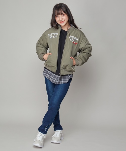 「SISTER JENNI」 「KIDS」スキニーパンツ 150cm ネイビー キッズ_画像9