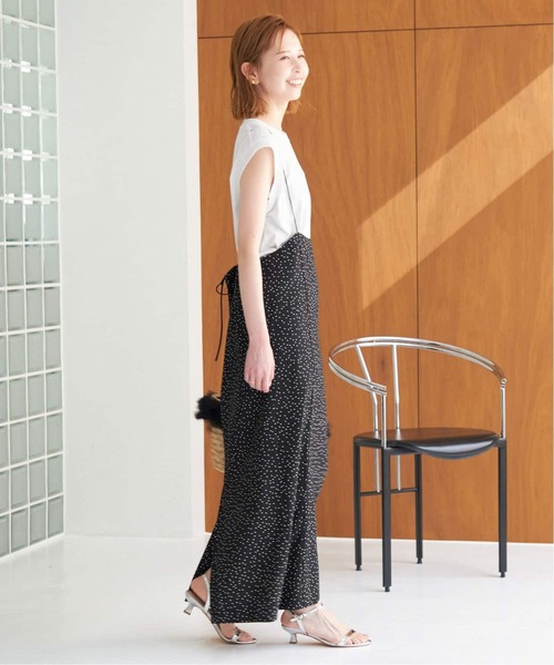 SLOBE IENA ドットキャミワンピース×ノースリーブティーシャツセット SLOBE IENA ドットキャミワンピース×ノースリーブティーシャツセット