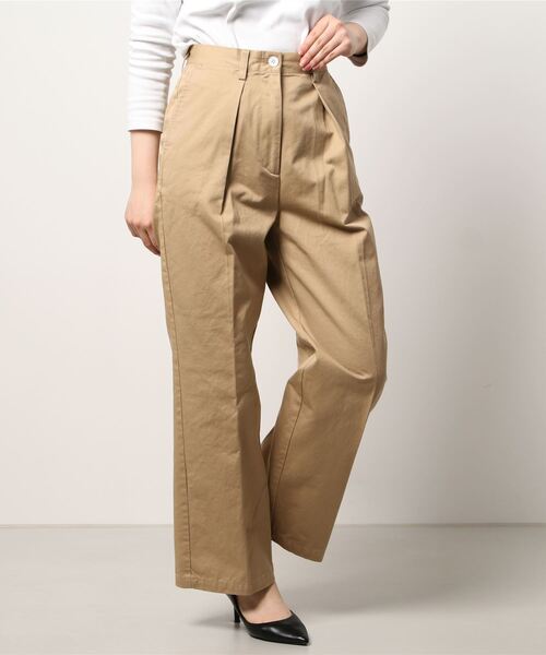 【新品未使用】スピック＆スパン チノワイドパンツ 38 Spick＆Span（スピック アンド スパン） 「Spick & Span」 チノパンツ