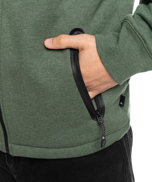 「Quiksilver」 ジップアップパーカー MEDIUM グレー メンズ_画像5
