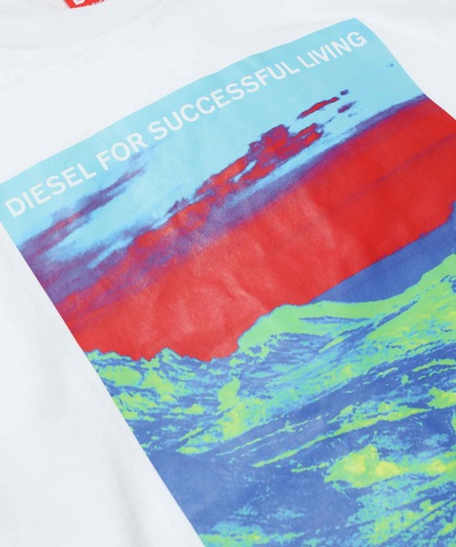「DIESEL KIDS」 「KIDS」長袖カットソー 8Y ホワイト キッズ_画像4