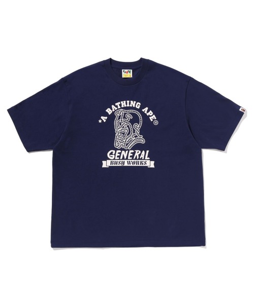 tシャツ APE GENERAL COLLEGE RELAXED FIT TEE メンズ レディースの画像