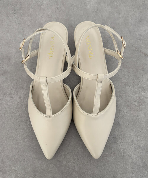 「Thevon」 フラットサンダル M アイボリー レディース_画像7
