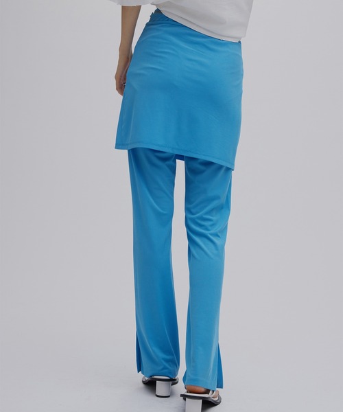 Ameri（アメリ） パンツ WRAP BELT SET RIB PANTS レディース