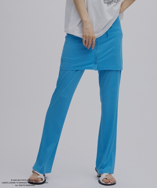 Ameri（アメリ） パンツ WRAP BELT SET RIB PANTS レディース