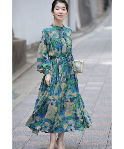 「CAWAII」 長袖ワンピース FREE ブルー レディース_画像7