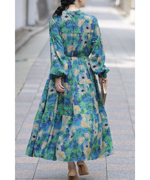 「CAWAII」 長袖ワンピース FREE ブルー レディース_画像9