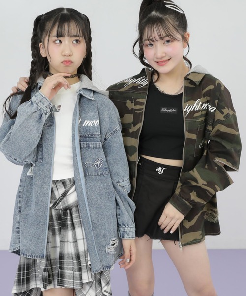 ANAP GiRL（アナップガール） コート アウター フード付 ダブルジップ