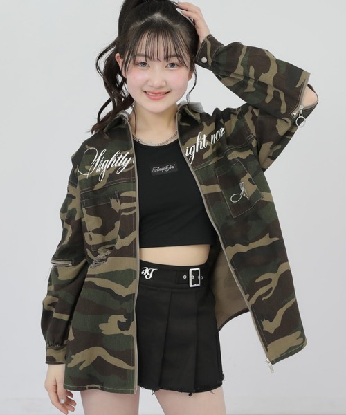 ANAP GiRL（アナップガール） コート アウター フード付 ダブルジップ