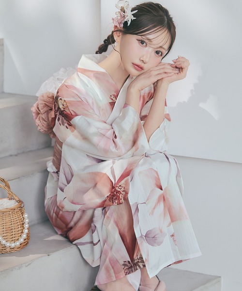 sugar nine 浴衣 一人で簡単に着付けができる セパレート浴衣4点セット