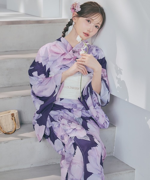 sugar nine 浴衣 一人で簡単に着付けができる セパレート浴衣4点セット