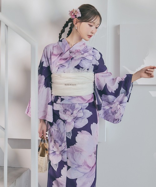 sugar nine 浴衣 一人で簡単に着付けができる セパレート浴衣4点セット