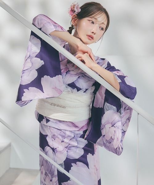sugar nine 浴衣 一人で簡単に着付けができる セパレート浴衣4点セット