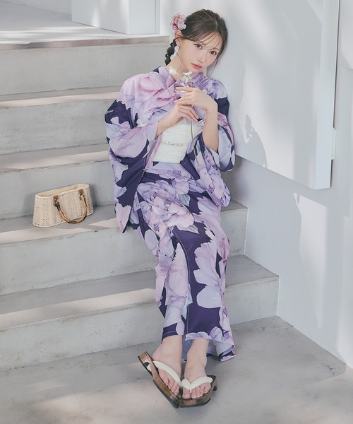 sugar nine 浴衣 一人で簡単に着付けができる セパレート浴衣4点セット