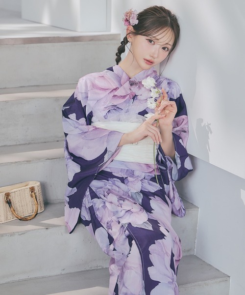 sugar nine 浴衣 一人で簡単に着付けができる セパレート浴衣4点セット