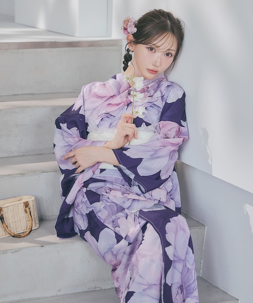 sugar nine 浴衣 新品未使用 sugar nine 浴衣 一人で簡単に着付けができる セパレート浴衣4点セット