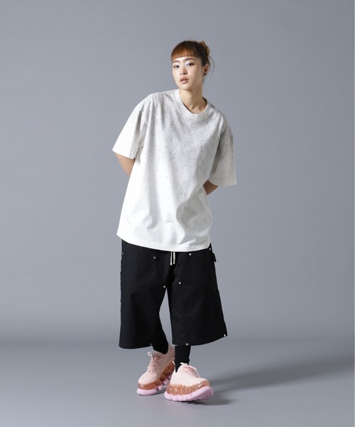 (白)Danke schon スターショーツセット DANKE SCHON（ダンケシェーン） ワイドパンツ ハーフパンツ パンツ
