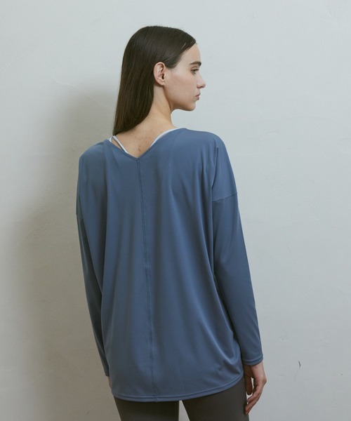 「Julier Yoga and Relax」 長袖カットソー 0 ブラック レディース_画像6