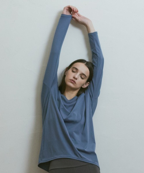 「Julier Yoga and Relax」 長袖カットソー 0 ブラック レディース_画像8