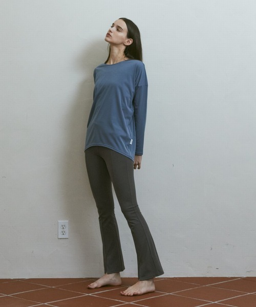 「Julier Yoga and Relax」 長袖カットソー 0 ブラック レディース_画像9