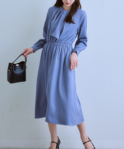 「7days Life Styling」 「GERMINATION」長袖ワンピース LL ブラック レディース_画像2