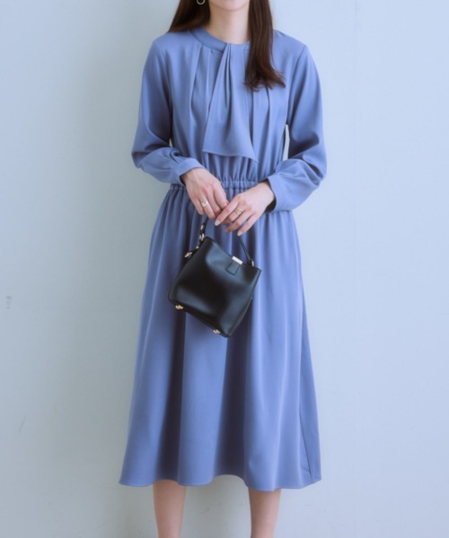 「7days Life Styling」 「GERMINATION」長袖ワンピース LL ブラック レディース_画像3