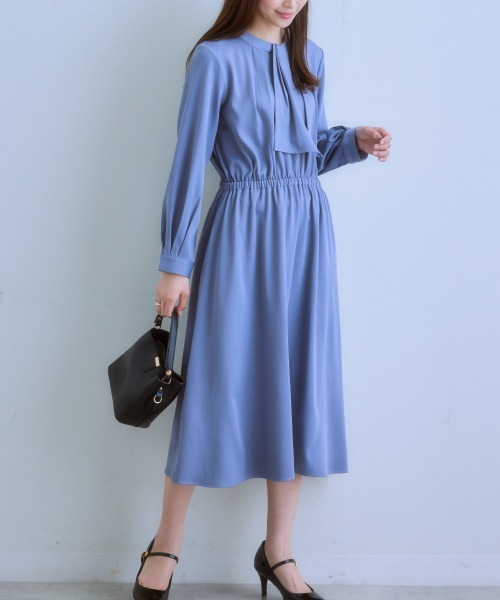 「7days Life Styling」 「GERMINATION」長袖ワンピース LL ブラック レディース_画像4