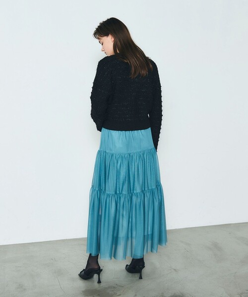 「GRACE CONTINENTAL」 フレアスカート 36 グレー レディース_画像7