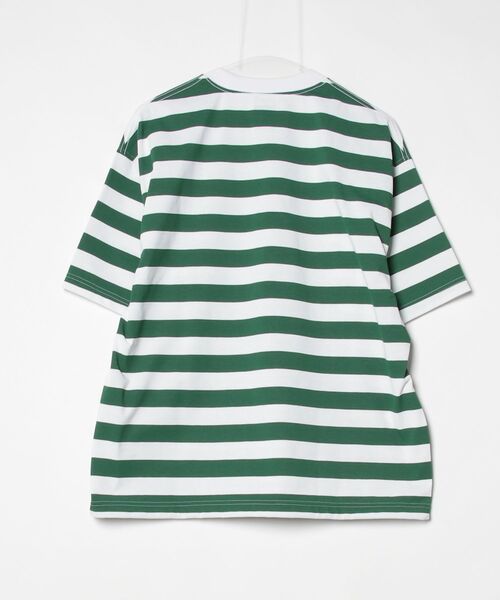美品 DAIWA PIER39 ボーダー クルーネック 半袖 Tシャツ XL DAIWA PIER39（ダイワ ピア39） ボーダー柄半袖Tシャツ M グリーン