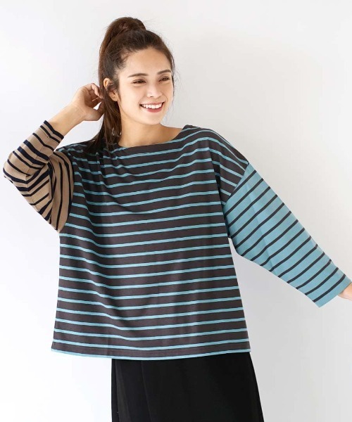 「e-zakkamania stores」 「blucielo」長袖カットソー フリー ラベンダー レディース_画像3