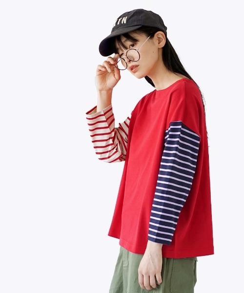 「e-zakkamania stores」 「blucielo」長袖カットソー フリー ラベンダー レディース_画像7
