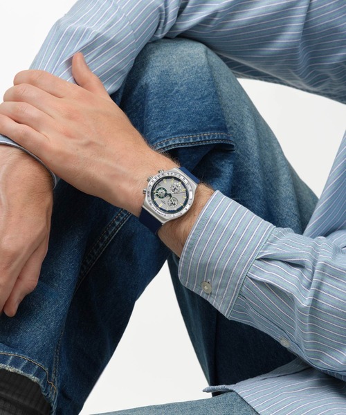 Swatch（スウォッチ） 腕時計 BERRY/BLUE REFLECTIVE レディース