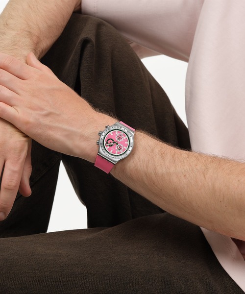 Swatch（スウォッチ） 腕時計 BERRY/BLUE REFLECTIVE レディース