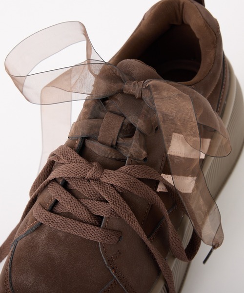 「one after another NICE CLAUP」 ローカットスニーカー M アイボリー レディース_画像5