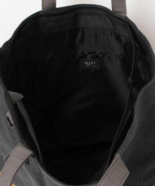「BEAMS HEART」 トートバッグ ONE SIZE チャコールグレー メンズ_画像4