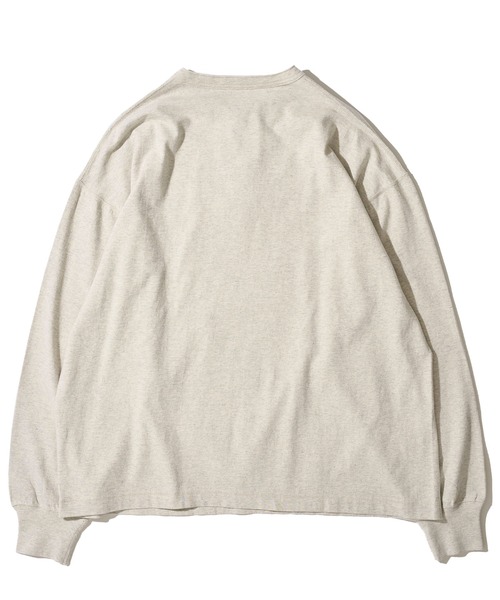 「Healthknit」 長袖Tシャツ X-LARGE チャコールグレー メンズ_画像4